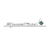VALKEM Emblème Badge Decal Voiture pour Alfa Romeo Sportiva, Autocollant d'insigne Lettres de Voiture, Voiture Lettre Décalcomanies Le Signe Style Accessoires,A