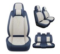 VALKEM Housses Siège Voiture Universelles pour KIA Soul 2018-2024, Ensemble Complet Imperméable Antidérapant, Protection Avant Arrière Résistante,C Blue