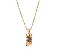 VALKEM Italie Sardaigne Pendentif Collier Argent Or Couleur Tendance Italienne Sardegna Sardaigne Bijoux Cadeau Anniversaire de Mariage, Saint-Valentin, Cadeau d’Anniversaire de Noël
