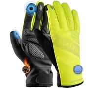 Valkental® Gants de vélo imperméables avec Isolation 3M | Rembourrés et antidérapants | Gants d'hiver et Gants de mi-Saison [Hommes & Femmes] avec Fonction Tactile GloRider V2