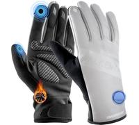 Valkental® Gants de vélo imperméables avec Isolation 3M | Rembourrés et antidérapants | Gants d'hiver et Gants de mi-Saison [Hommes & Femmes] avec Fonction Tactile GloRider V2