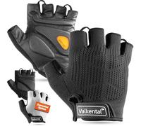 Valkental® - Gants vélo avec Rembourrage Gel | Antidérapants & Respirants | Gants Cyclisme Homme & Femme | sans Doigts - VTT/Route/Trekking | Gants Courts & légers