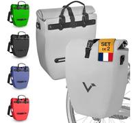 Valkental - Grand Sac étanche pour Porte-Bagages - Sacoche de vélo pour Porte-Bagages avec Grands réflecteurs [verrouillable] Fixation Ultra-résistante - Plusieurs Fois primé - Conçu pour Durer