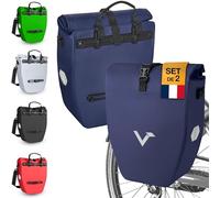 Valkental - Grand Sac étanche pour Porte-Bagages - Sacoche de vélo pour Porte-Bagages avec Grands réflecteurs [verrouillable] Fixation Ultra-résistante - Plusieurs Fois primé - Conçu pour Durer