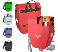 Valkental - Grand Sac étanche pour Porte-Bagages - Sacoche de vélo pour Porte-Bagages avec Grands réflecteurs [verrouillable] Fixation Ultra-résistante - Plusieurs Fois primé - Conçu pour Durer