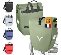 Valkental - Grand Sac étanche pour Porte-Bagages - Sacoche de vélo pour Porte-Bagages avec Grands réflecteurs [verrouillable] Fixation Ultra-résistante - Plusieurs Fois primé - Conçu pour Durer