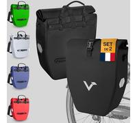 Valkental - Grand Sac étanche pour Porte-Bagages - Sacoche de vélo pour Porte-Bagages avec Grands réflecteurs [verrouillable] Fixation Ultra-résistante - Plusieurs Fois primé - Conçu pour Durer
