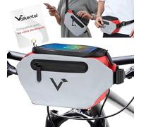 Valkental - Guidon recyclé 3 en 1 | Entièrement réfléchissant et imperméable - Convient comme sac de guidon et sac banane | Compatible Klickfix | 4 L