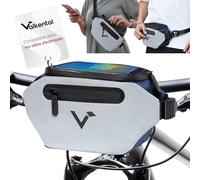 Valkental Klickfix 3 en 1 compatible guidon - Entièrement réfléchissant et imperméable - Convient comme sac de guidon et sac banane - Volume 4L