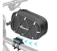 Valkental® Sacoche de Cadre vélo 1,8L [Adaptateur Rapide] Étanche pour VTT, vélo électrique & Route - Pochette Smartphone avec Film Tactile - Sac Tube supérieur Pratique