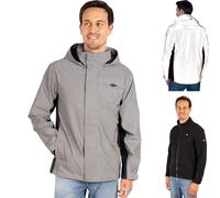 Valkental - Veste 3-en-1 pour homme réfléchissante et imperméable [doublure polaire amovible et capuche escamotable] Convient comme veste d'hiver, veste de pluie et veste de vélo