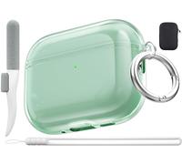 Valkit Coque transparente pour Airpods Pro 3 avec kit de nettoyage | Coque en TPU souple pour Airpods Pro 3 génération | Housse de protection antichoc | Coques pour iPod Pro 3 | Pour AirPods Pro 3e