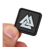 Valknut Glow Dark Ranger Eye Norse Viking PVC Rubber Hook