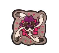 VALKYNEA Écusson brodé complet 100 % inspiré des fans d'animation / Nico Robin/Jolly Roger Crâne / Patch EMBROIDERY (thermocollant)