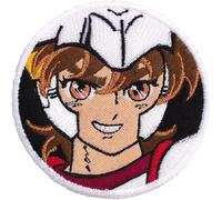 VALKYNEA EMBROIDERY Patch brodé 100 % brodé inspiré du fan art / tazo Saint Seiya Pegaso/Applique brodée / Patch EMBROIDERY (thermocollant/Iron On)