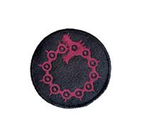 VALKYNEA Patch 100 % brodé Anime Fan Art / 7 péchés capitaux Leonids/Patch EMBROIDERY (Hook & Loop / Velcr0)