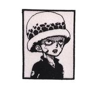 VALKYNEA Patch brodé 100 % inspiré des fans d'animation / Trafalgar Law/Patch EMBROIDERY / Applique brodée (thermocollant)