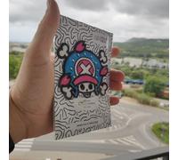 VALKYNEA Patch brodé 100 % inspiré du fan art / chopper 3 Jolly Roger 8 cm x 10 cm / Crâne / Patch EMBROIDERY / Applique brodée (Thermocollant/Iron On)