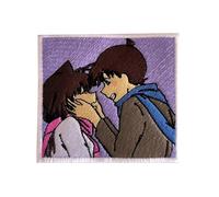 VALKYNEA Patch Full 100 % brodé inspiré des fans d'animation / Kudo et Ran Detective Baiser / Conan/Patch EMBROIDERY (Hook & Loop / Velcr0)