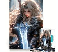 Valkyrie Romance Puzzle 1000 pièces pour Adultes Jeu de réflexion Découpe Nette,alignement Parfait Activité Amusante en Famille Le Soir (38x26cm)