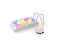 Valkyrie VK-AIOA240W Refroidisseur liquide AIO 240mm Blanc, sockets LGA 1151/1200/1700/1851 AM4/AM5, 800-1800 RPM, 69 CFM, radiateur aluminium