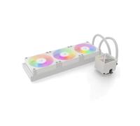 Valkyrie VK-AIOVL360W : Refroidisseur liquide tout-en-un 360mm pour processeur, compatible LGA 1151 à AM5, ventilateurs FDB, 30.5dB, 2150tr/min, Blanc