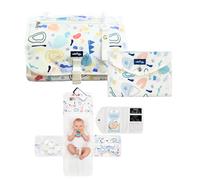 Vallababy Matelas à langer portable pour bébé - Porte-documents pour bébé - Changement de couche à l'extérieur de la maison - Documents bébé organisés : carnet sanitaire, échographie, vaccin, choses