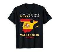 Valladolid, Spain Great European Total Solar Eclipse 2026 T-Shirt