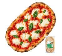 Valle del Crati 18 bases Pinsa italiennes précuites | 32 x 22 cm | Pinsa prête en 5 minutes, Levain long, produit en Calabre, bases Pinsa de 250 grammes chacune
