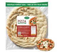 Valle del Crati Pizza précuite, 6 bases | Nouveau format 250 g | Pizza prête en 5 minutes, longue levée, très digeste | 6 bases de pizza d'environ 250 g