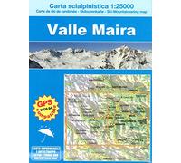 Valle Maira 1:25000. Carta dei sentieri-Carte de randonée-Wanderkarte-Hiking Map