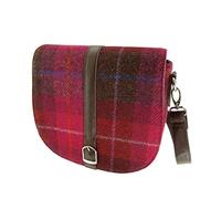 Vallée Appin 'Beauly' Harris Tweed Sac Bandoulière Réglable & Amovible Bracelet LB1000 Beauly - Couleur 52 Rose Foncé