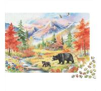vallée Automne Puzzle 1000 Pièces Adultes intéressant Puzzles 1000 Pièce Jeu De Team Building Cadeau 70x50cm/1000pcs