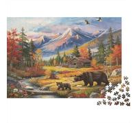 vallée Automne Puzzle 1000 Pièces Adultes intéressant Puzzles 1000 Pièce Jeu De Team Building Décor À La Maison 70x50cm/1000pcs