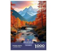 vallée Automne Puzzle 1000 Pièces Educa Jouet Divertissement Créatif Décoration Intérieure intéressant Jeu Éduchatif Challenge Toy Adultes Et Enfants À Partir De 14 Ans 52x38cm/1000pcs