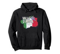 Vallée d'Aoste Italie Rétro Région Carte Souvenir Vintage Sweat à Capuche