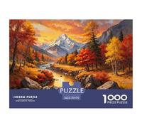 Vallée d'automne Puzzle 1000 Pièces Adultes intéressant Puzzles 1000 Pièces Jeux D'adresse Cadeau 70x50cm/1000pcs