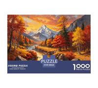 Vallée d'automne Puzzle 1000 Pièces Adultes intéressant Puzzles 1000 Pièces Peinture Art Cadeau 38x26cm/1000pcs