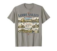 Vallée de Loire France Châteaux de Voyage Vintage T-Shirt