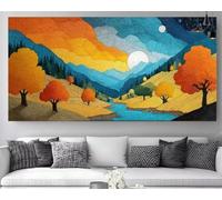 ValléE Diamond Painting Le Paysage Diamond Painting Adulte Grand Format 30x60cm, 2025 New DIY Peinture Diamant 5D Cristal Strass Point de Croix Canvas Broderie Gem Art,Décoration Maison Cadeau Z-P519