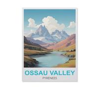 Vallée d'Ossau Pyrénées，Puzzle en Bois 1000 Pieces Adultes Enfants Classique Jeu Cadeau（75x50cm）-GM76