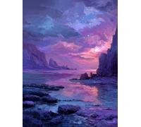 Vallée du canal Peinture par Numéros Adulte Kit 40x50cm Activité Manuelle, DIY Coloriage Par Numero pour Débutants Enfant Kits, Avec Peintures Acryliques et Pinceaux Par Pour, Décoration Mura F256