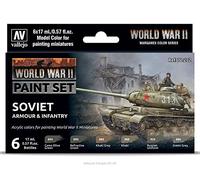Vallejo 070202 Kit de modélisation WWII avec pansage soviétique et Infanterie