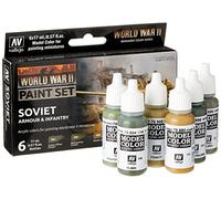 Vallejo 070202 Kit de modélisation WWII avec pansage soviétique et Infanterie