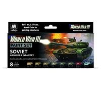 Vallejo 070221 Kit de peinture avec charpentier soviétique et infanterie WWIII