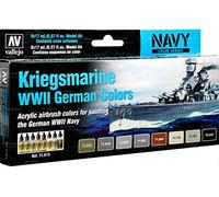 Vallejo 071615 Lot de 8 peintures WWII Navy Guerre 17 ml