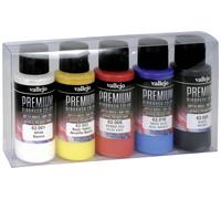 Vallejo 62101 Colorant pour modélisme ferroviaire blanc, jaune, rouge, bleu, noir 5 pc(s)