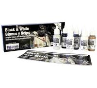 Vallejo 70151 Colorant pour modélisme ferroviaire gris foncé, beige, blanc, noir, marron, gris agate, ivoire, gris 8 pc(s)