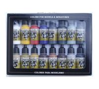 Vallejo 71178 Colorant pour modélisme ferroviaire blanc, jaune, rouge, bleu,