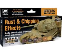 Vallejo 71186 Colorant pour modélisme ferroviaire rouge-marron, marron foncé, rouille, marron clair, marron-orange, ocre 8 pc(s)